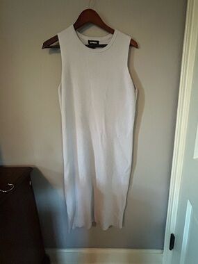 Express Women's Sleeveless Knit Midi Dress in Light Blue